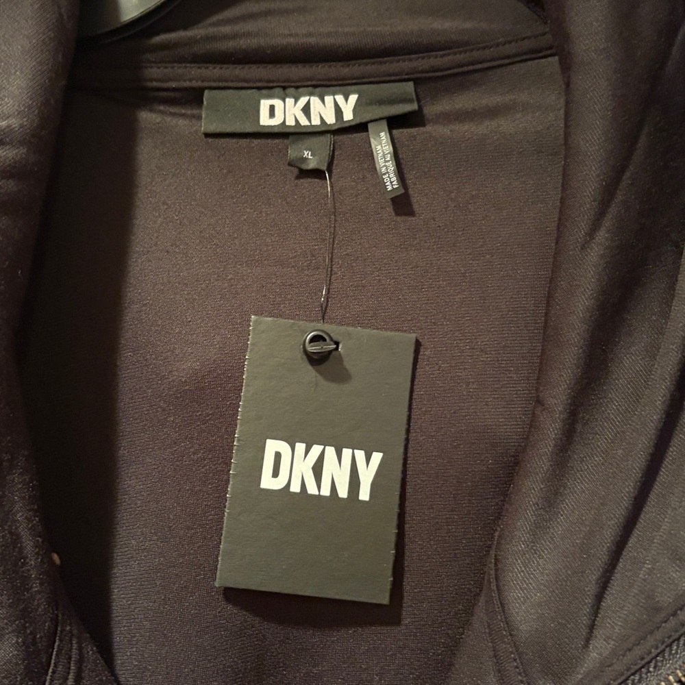 DKNY Women's Dark Bomber Jacket - Picture 3 of 9